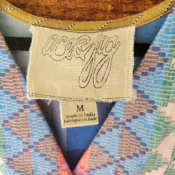 Ace & Jig Multi-colored, Sleeveless V-neck Sundress - Picture 3 of 5